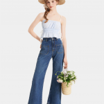 Áo 2 dây caro nhún thun thắt nơ hông