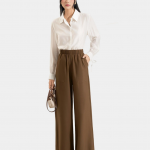 Quần dài ống rộng lưng thun