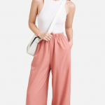 Quần dài ống rộng lưng thun