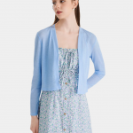 Áo cardigan cổ V tay dài