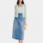 Áo cardigan cổ V tay dài