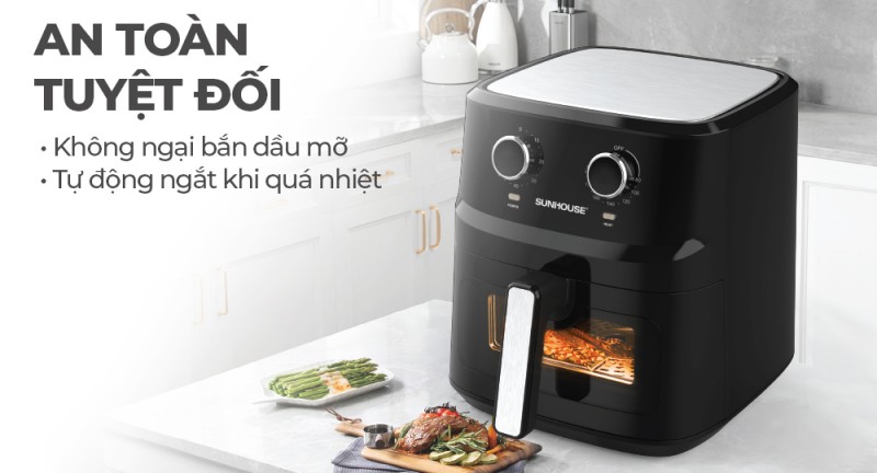 TÁC DỤNG CỦA NỒI CHIÊN KHÔNG DẦU VÀ LỢI ÍCH CỦA SỨC KHOẺ