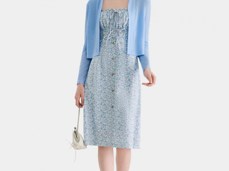 Áo cardigan cổ V tay dài