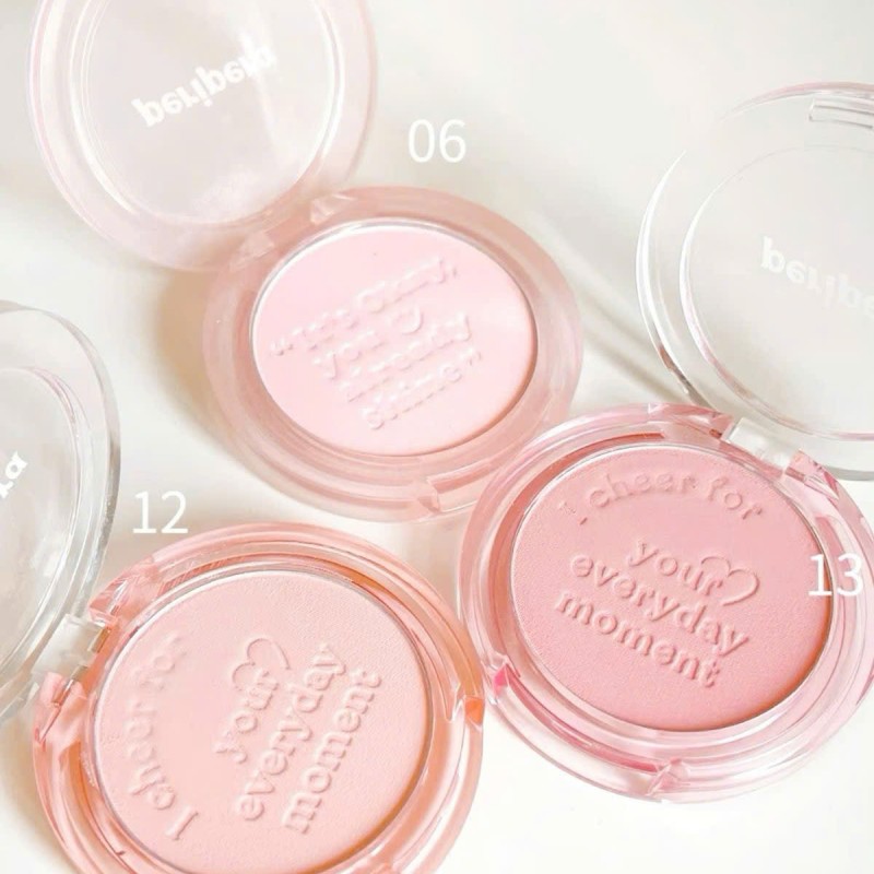 (Ver. K-ookie) Má Hồng Peripera Pure Blushed Sunshine Cheek 4.2G - màu 23 Yakgwa Brown