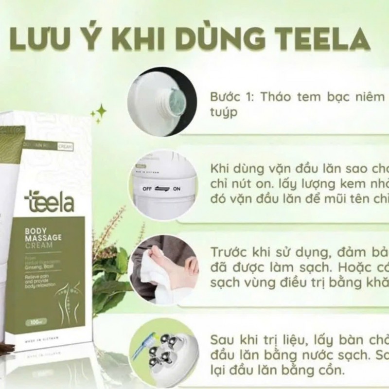Kem massage Teela giảm đau cơ xương khớp