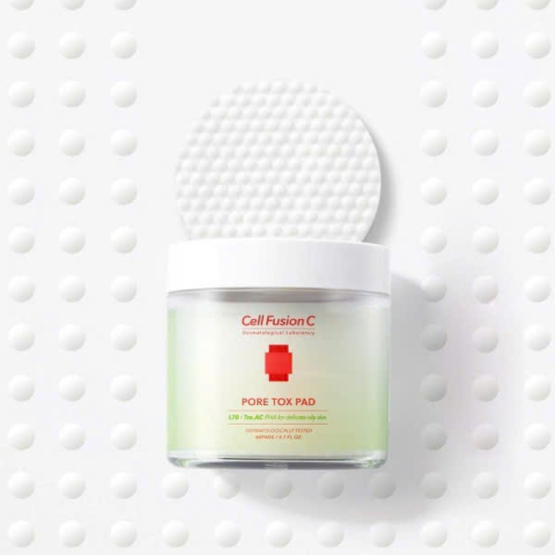 Pore Tox Pad – Cotton pad làm sạch, se khít chân lông hộp 60 miếng