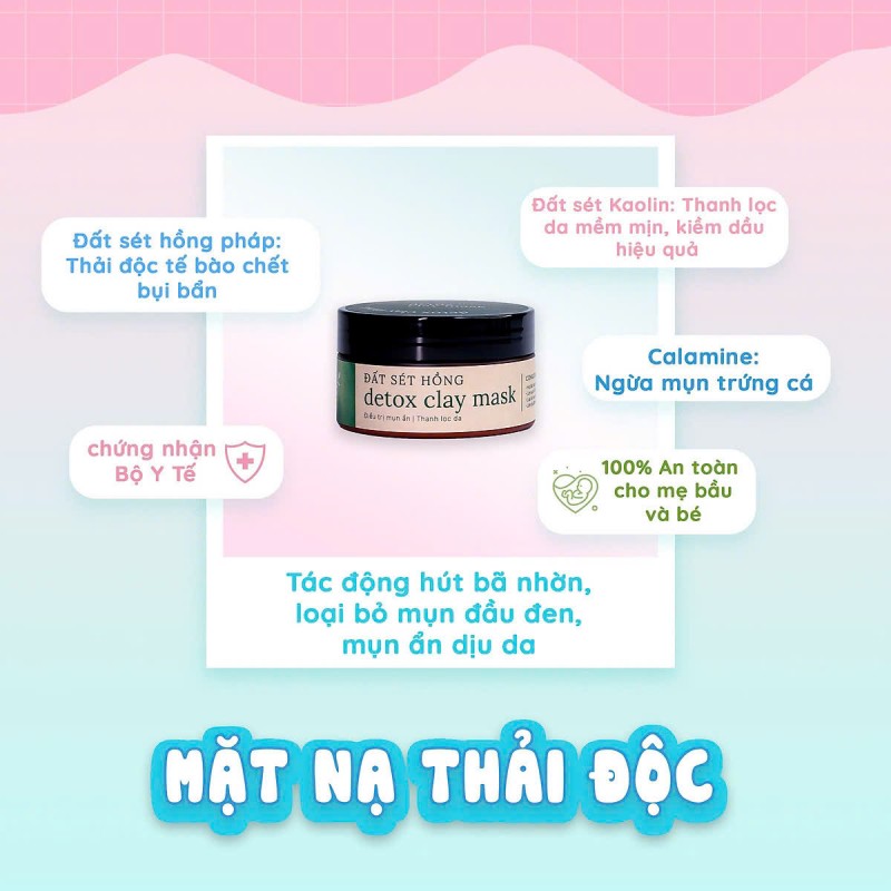 Mặt Nạ Detox Cho Bà Bầu GUO Thải Độc Giảm Mụn Làm Sạch Sâu 100g