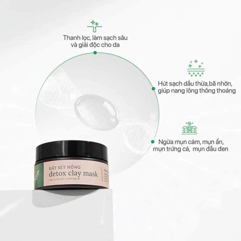 Mặt Nạ Detox Cho Bà Bầu GUO Thải Độc Giảm Mụn Làm Sạch Sâu 100g