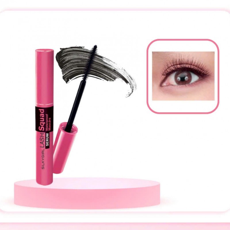 Silkygirl Chuốt mi Lash Squad Serum Waterproof Mascara