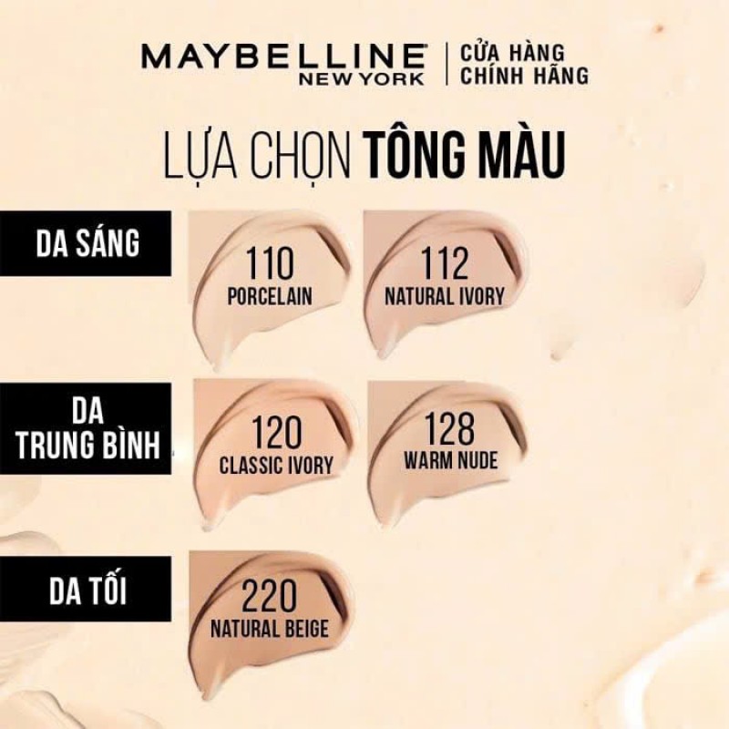 Kem nền kiềm dầu chống nắng Maybelline Fit Me Matte+Poreless SPF22