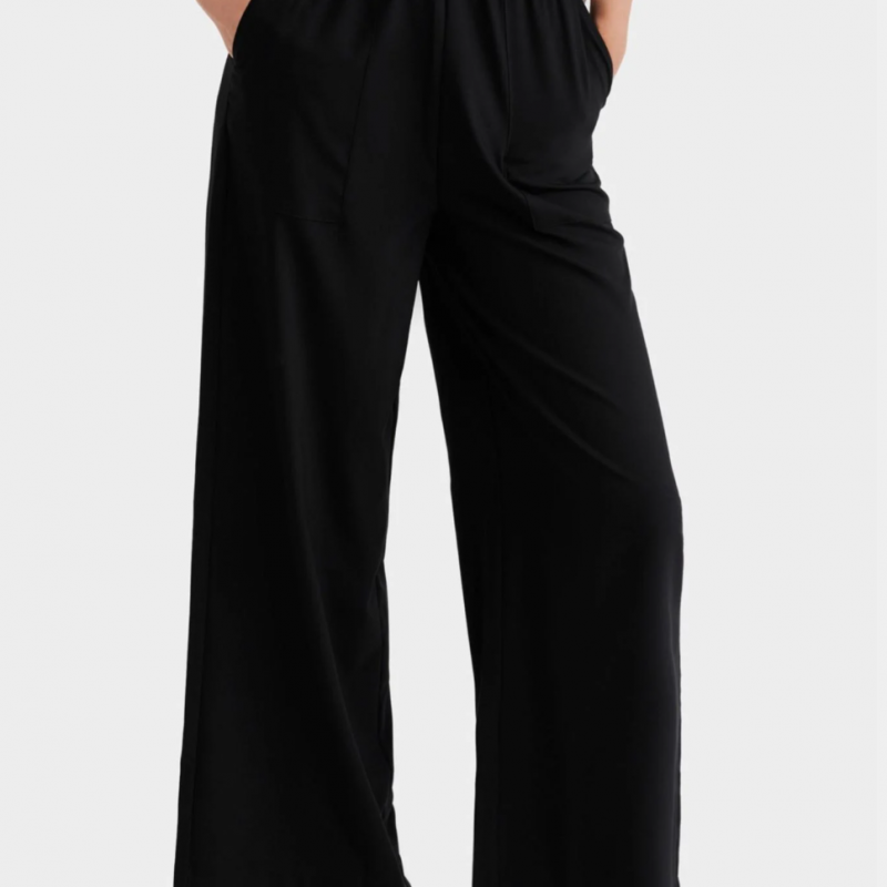 Quần dài ống rộng lưng thun