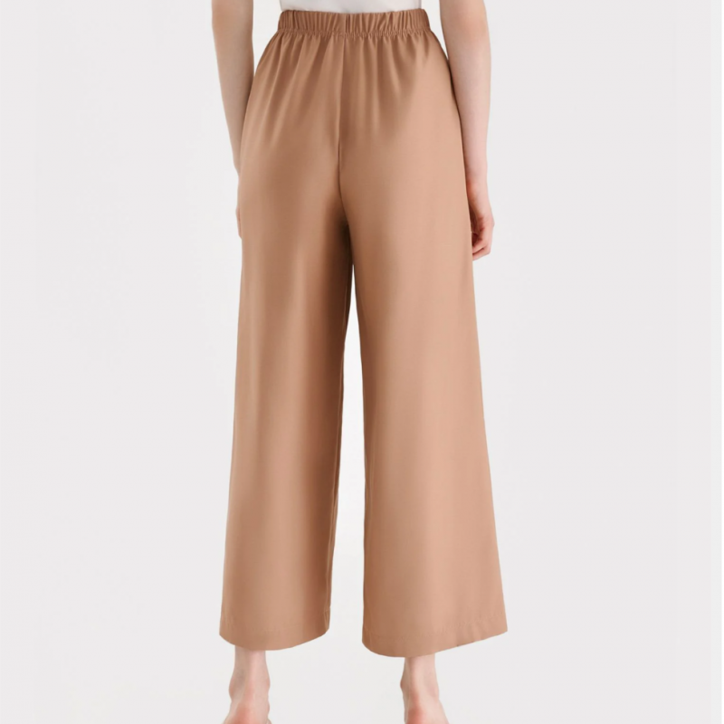 Quần dài ống rộng lưng thun