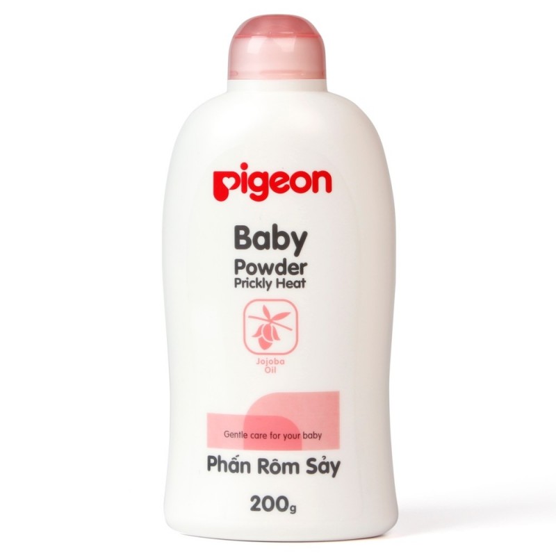 Phấn rôm sảy Pigeon nắp màu hồng200g