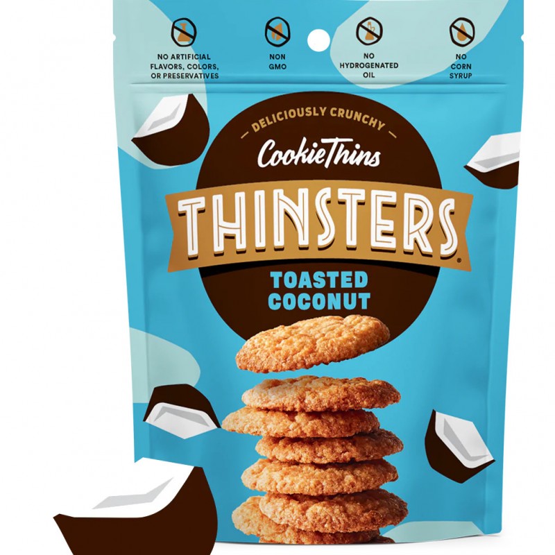 Bánh Quy Dừa Nướng Thinsters Dark Chocolate Coconut 510g