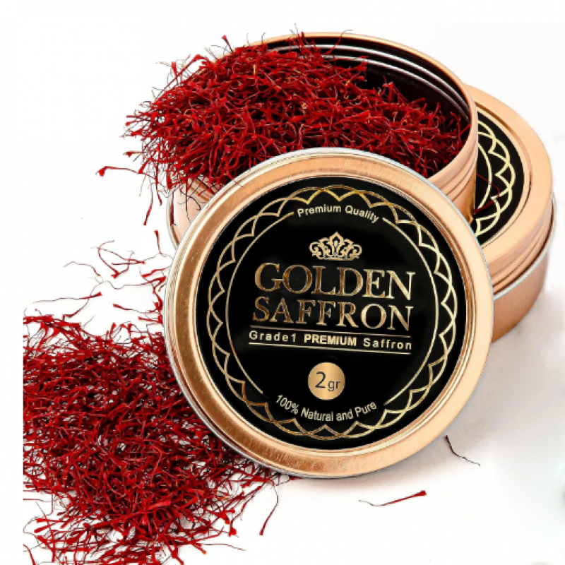 SỢI NGHỆ TÂY ĐỎ NGUYÊN CHẤT HẢO HẠNG - PACIFIC PLAZA IMPORTS FULL THREAD GREEK SAFFRON 2 GRAM JAR