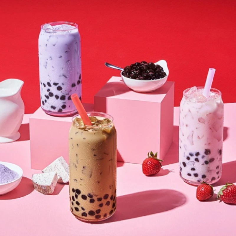 BỘT TRÀ SỮA TRÂN CHÂU VỊ KHOAI MÔN - YULU INSTANT BOBA CLASSIC MILK TEA, BUBBLE TEA KIT, 3 DRINKS
