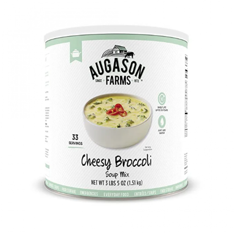 HỖN HỢP SÚP VỊ BÔNG CẢI XANH PHÔ MAI AUGASON FARMS CHEESY BROCCOLI SOUP MIX (1 PACK), 54 OZ